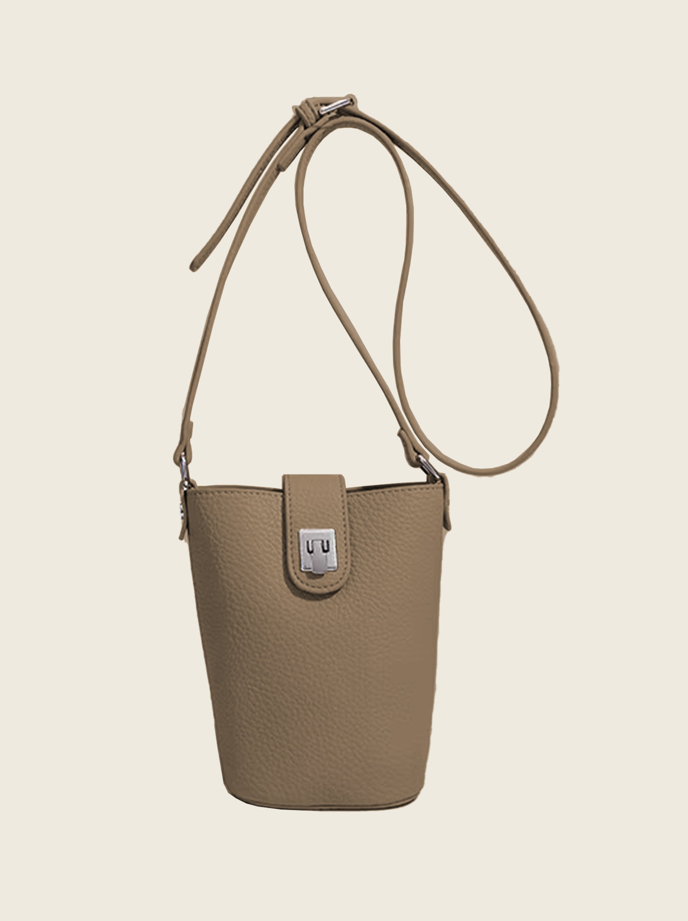 Mini Lock Crossbody Bag for Phone