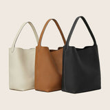 Hpai Medium Binah Bucket Bag in Leather - Black