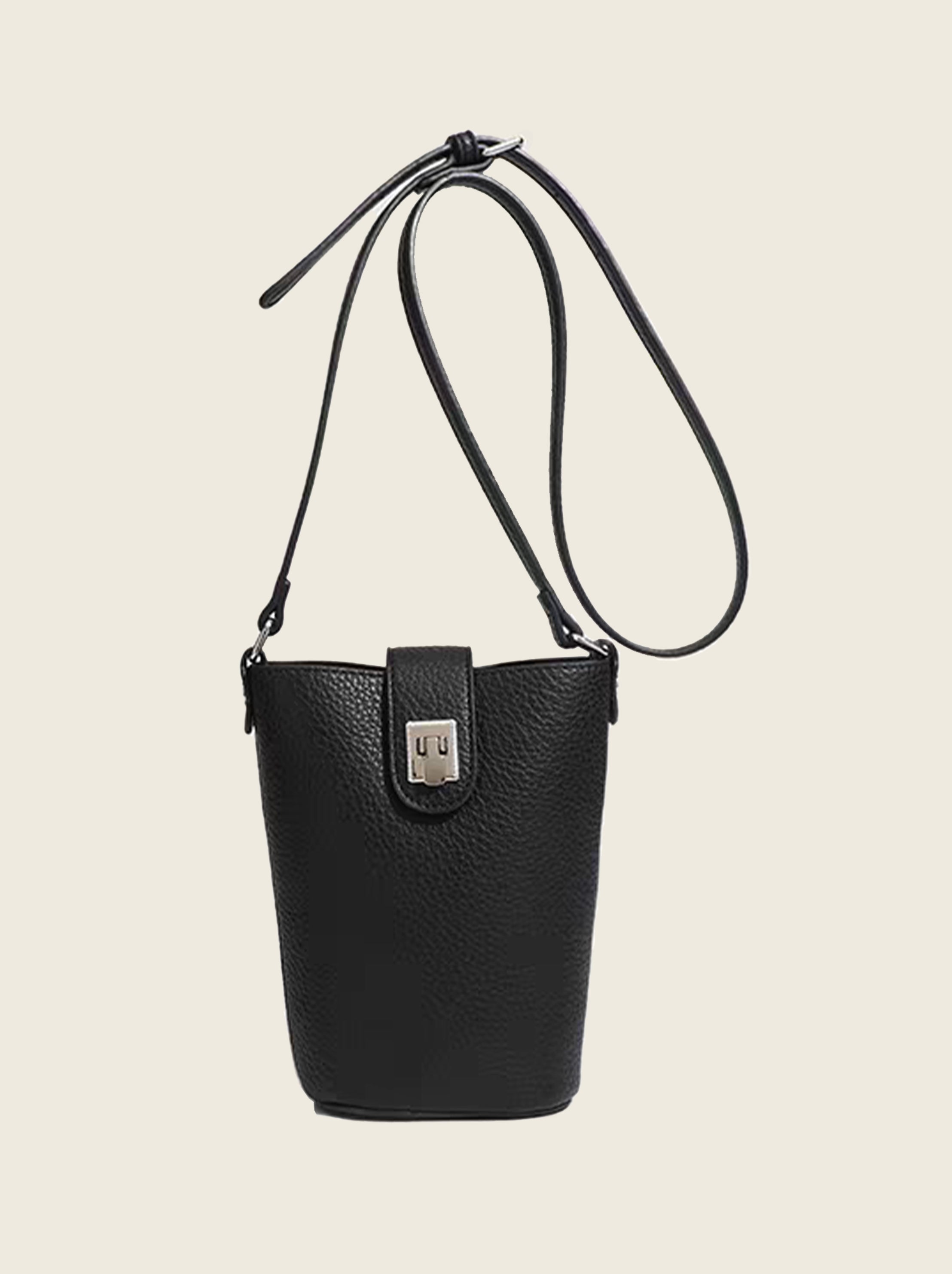Mini Lock Crossbody Bag for Phone