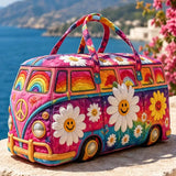 Hippie Van Quilted Duffle Bag