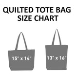 Different Turtles Quilted Tote Bag