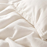 Solid Color Cotton 3-Piece Duvet Cover Bedding Set