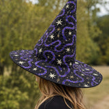 H.PAI Dark Magic Snake Handcrafted Quilted Witch Hat