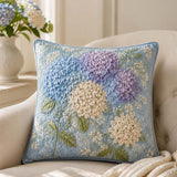 Hydrangea Flower Quilted Pillow Case