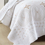 Medallion Elegance Quilted 3-Piece Bedding Set