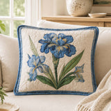 H.PAI Blue Blossom Quilted Pillow Case