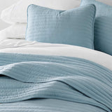3-Piece Stripe Stitch Quilted Coverlet Set