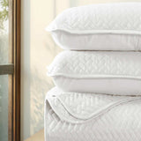 3-Piece Herringbone Quilted Coverlet Set