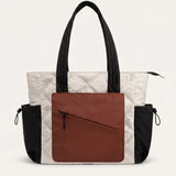 2Pcs Quilted Puffer Tote Bag