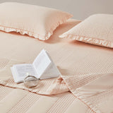 Classic Stripe Quilted 3-Piece Bedding Set
