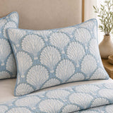 H.PAI Coastal Seashell Breeze Quilted 3-Piece Bedding Set