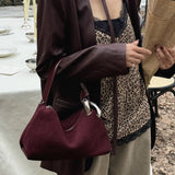 Suede Hobo Bag