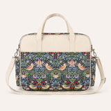 Vintage Bird & Strawberry – Multifunctional Tote Bag with Spacious Storage for Travel & Everyday Use