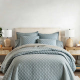3-Piece Diamond Stitch Quilted Coverlet Set