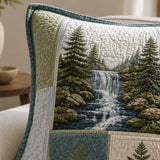 Pacific Northwest Forest Quilted Pillow Case
