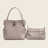 Single - shoulder Lock Tote Bag