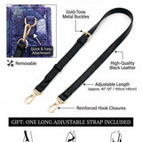 Lavender And The Black Cat Quilted Leather Strap Bible Handbag