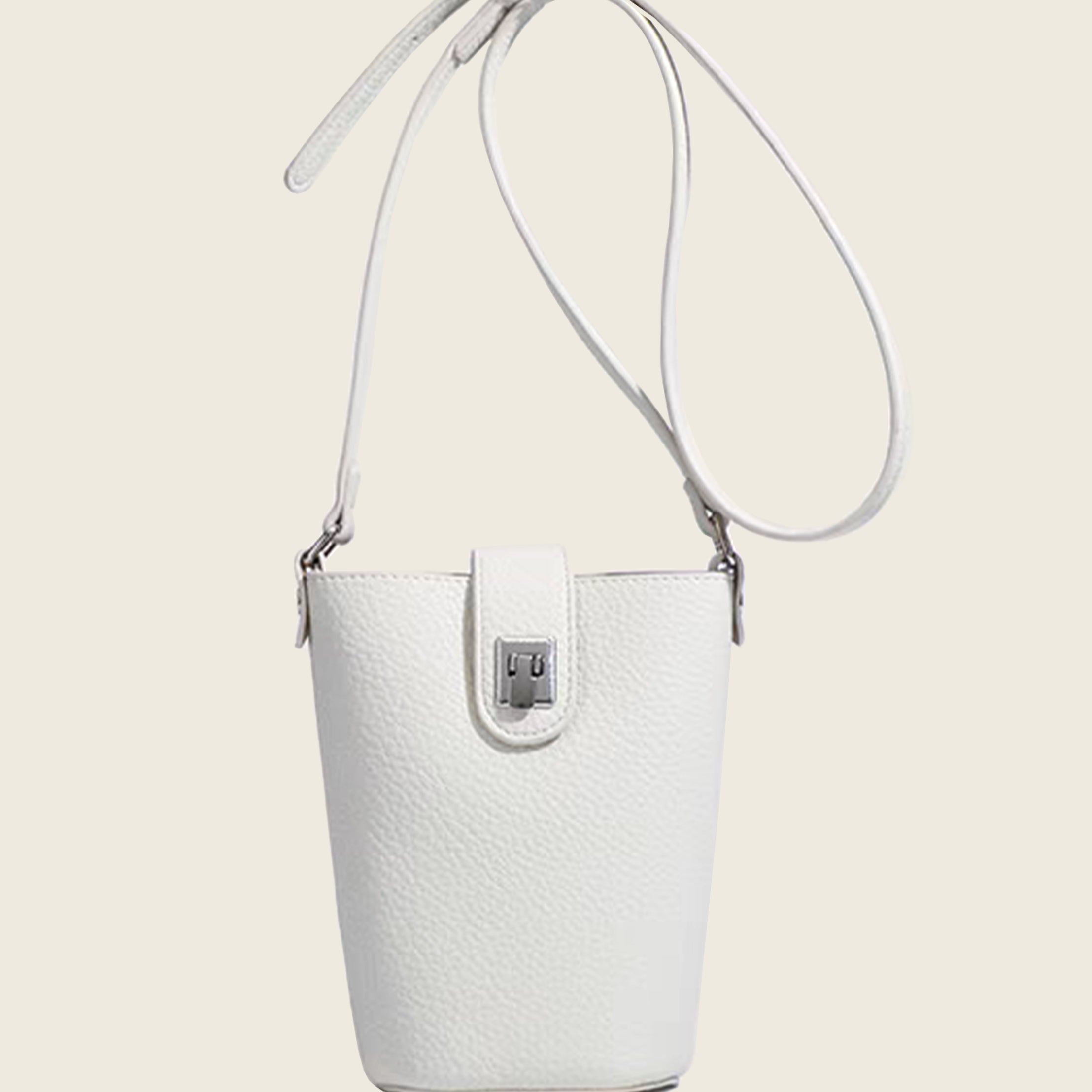 Mini Lock Crossbody Bag for Phone