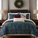 Evergreen Forest Christmas Quilted 3-Piece Bedding Set