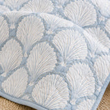 H.PAI Coastal Seashell Breeze Quilted 3-Piece Bedding Set