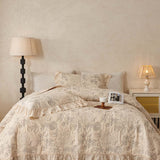 Blue Botanical Garden Quilted 3-Piece Bedding Set