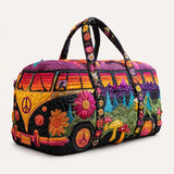 Hippie Van Quilted Duffle Bag