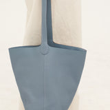 Hpai Medium Binah Bucket Bag in Leather - Fog Blue
