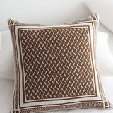 Geometric Knit Throw Blanket & Pillow Cover Set