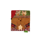 Christmas Chair Back Covers, Santa Snowman Reindeer Chair Slipcovers