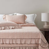 Petite Bow Ruffle Quilted 3-Piece Bedding Set