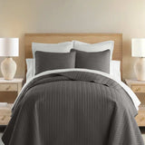 3-Piece Herringbone Quilted Coverlet Set