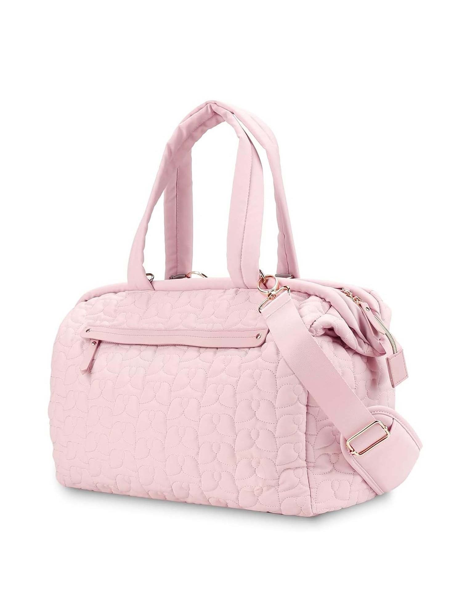 Multifunctional Quilted Baby Diaper Bag – Attractive Padded Tote Bag; Includes A Crossbody Strap