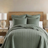 3-Piece Herringbone Quilted Coverlet Set