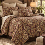 Vintage Botanical Floral Quilted 3-Piece Bedding Set