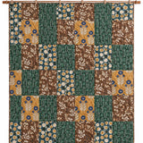 Botanical Floral Patchwork Quilted 3-Piece Bedding Set