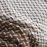 Geometric Knit Throw Blanket & Pillow Cover Set