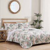 Island Orchid Quilted 3-Piece Bedding Set