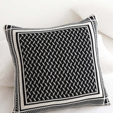 Geometric Knit Throw Blanket & Pillow Cover Set