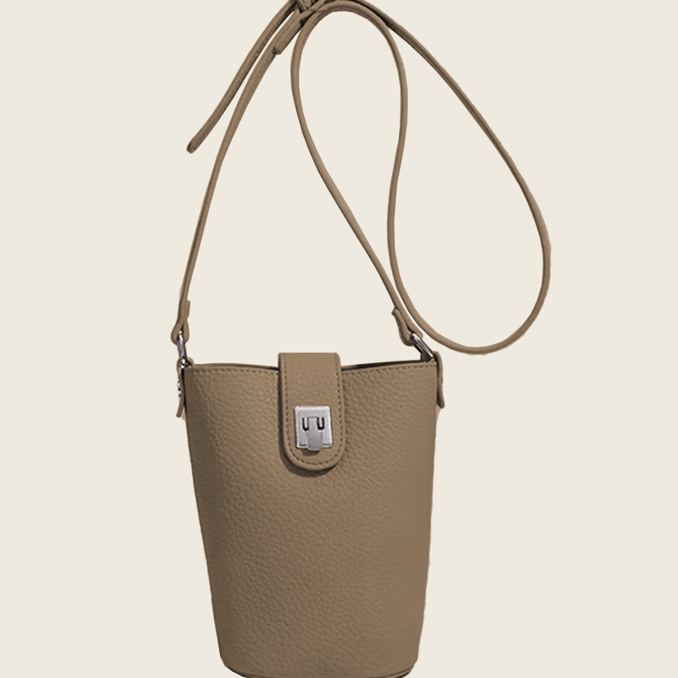 Mini Lock Crossbody Bag for Phone
