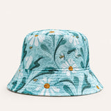 Coastal Botanical Quilted Bucket Hat