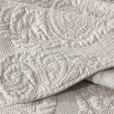 Damask Quilted 3-Piece Bedding Set