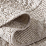 Damask Quilted 3-Piece Bedding Set