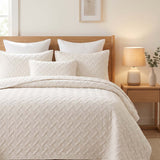 Braided Haven Quilted 3-Piece Bedding Set