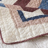 Americana Star Patchwork Quilted 3-Piece Bedding Set