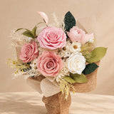 Blush Pink Romance Rose Preserved Bouquet