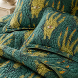 H.PAI Mystic Eye Forest Quilted 3-Piece Bedding Set