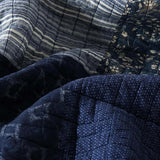 Indigo Heritage Patchwork Quilted 3-Piece Bedding Set
