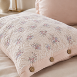 Floral 100% Cotton Quilted Pillow Sham Set of 2