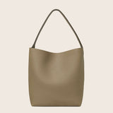 Hpai Medium Binah Bucket Bag in Leather - Limestone