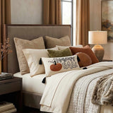 Happy Fall Pumpkin Tufted Lumbar Pillow Cover